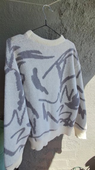 Jersey de punto con estampado abstracto