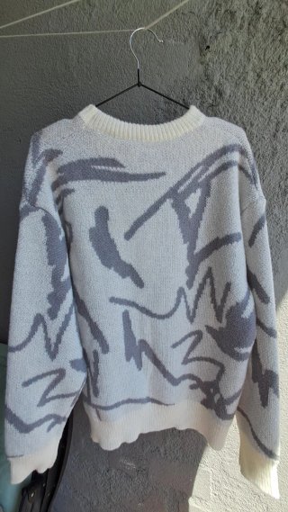 Jersey de punto con estampado abstracto
