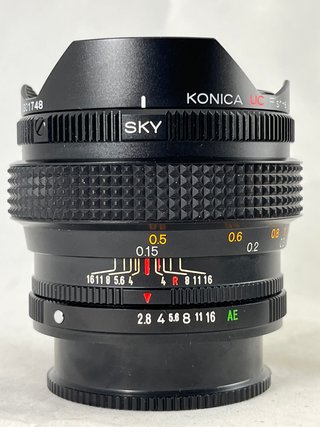 Objetivo Konica Hexanon AR 15mm 2.8 Fish-Eye