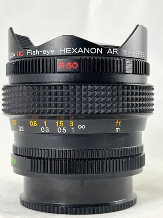 Objetivo Konica Hexanon AR 15mm 2.8 Fish-Eye
