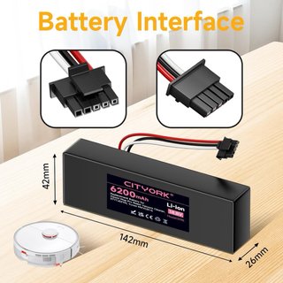 NUEVO! Batería 6200mAh 14.4V Xiaomi Mop T12