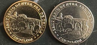 2 Monedas Recuerdo PRENSACAR ESPAÑA
