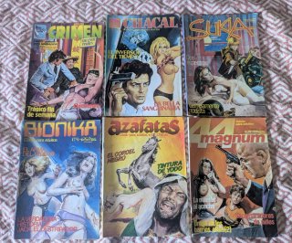 Lote comic adulto vintage