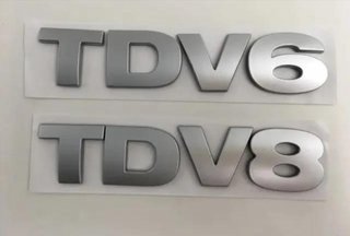 EMBLEMA LOGO TDV8 LETRAS LAND ROVER m_319