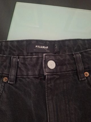 Bermudas vaqueras Pull&Bear negras rotas