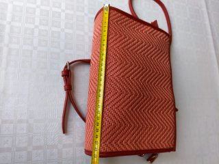 Bolso de verano tejido naranja