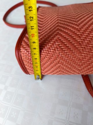 Bolso de verano tejido naranja