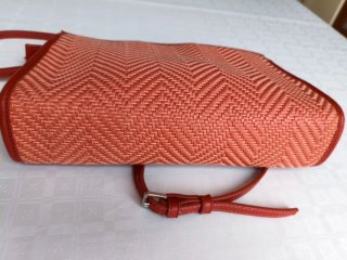 Bolso de verano tejido naranja