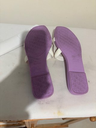 Chanclas Jelly Bunny Morado y Blanco