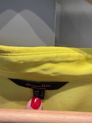 Camisa Massimo Dutti satinada lima