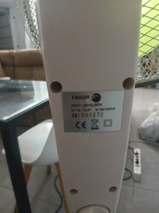 Ventilador Fagor Verde y Blanco