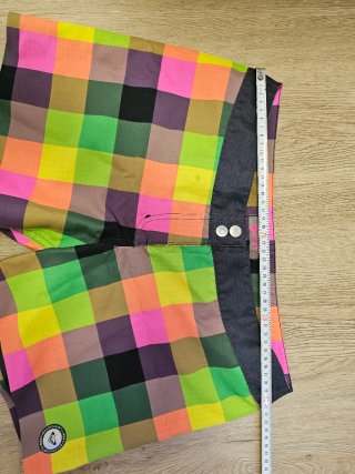 Roxy Pantalón Corto Multicolor Cuadros