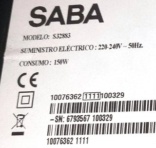 S32883 SABA PIEZAS