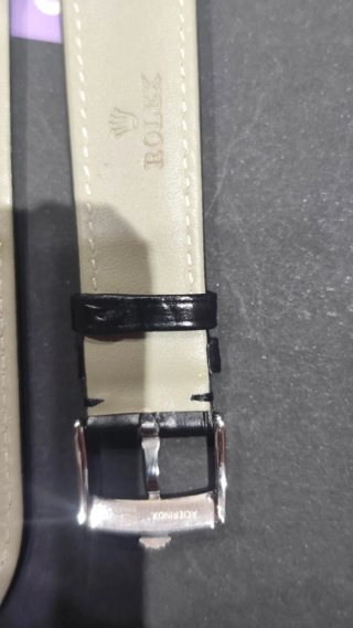 Correa Rolex Piel Negra 20mm