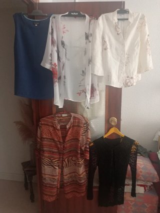 Lote de 4 chaquetas y sobrecamisas