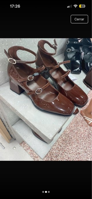 Tacones marrones charol vino burdeos y negro
