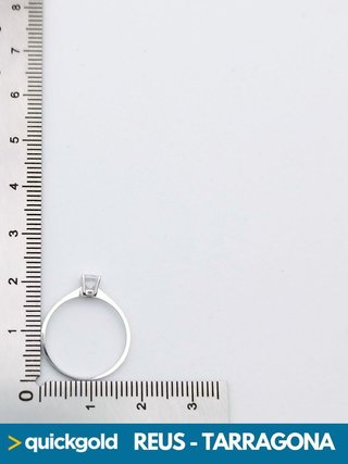 035-351 SOLITARIO ORO BLANCO 18K CIRCONITA