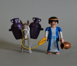 Playmobil Aguadora con Burro y Vasijas Belén