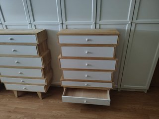 3 Cajoneras Blancas Madera