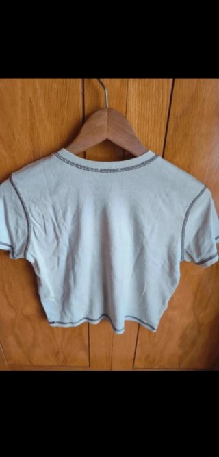 Camiseta beige Pull&Bear