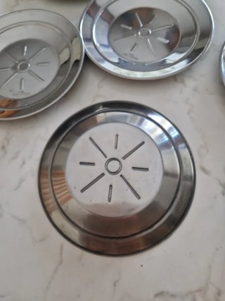 Set 6 Sottobicchieri Acciaio Inox