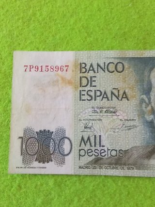 Billete 1000 pesetas Banco de España 1979