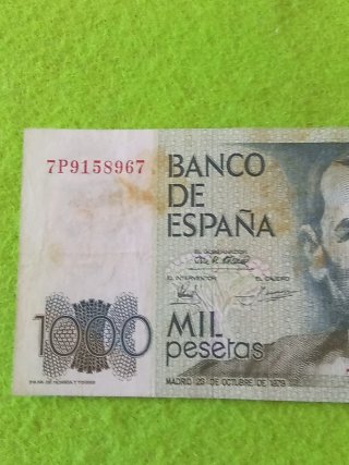 Billete 1000 pesetas Banco de España 1979