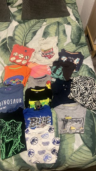 Lote 10 Camisetas Niño 3-4 Años