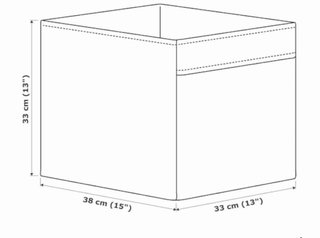 7 Cajas de Almacenamiento Ikea Beige