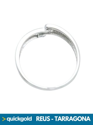 040-583 ANILLO ORO BLANCO 18K T12