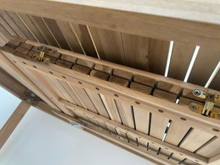 Tavolo da giardino allungabile in legno