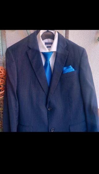 Traje Tommy Hilfiger 3 piezas azul