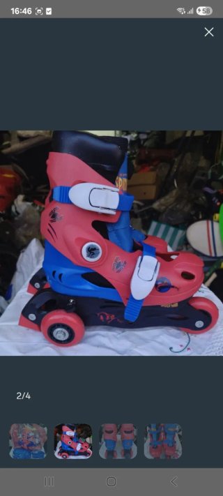 Patines Spider-Man con protecciones