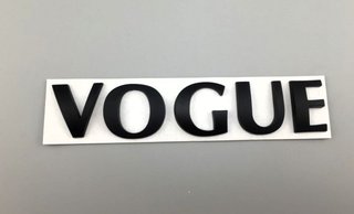 EMBLEMA LAND ROVER LETRAS VOGUE NEGRAS