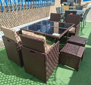Comedor Ratan Terraza Jardín Nuevo