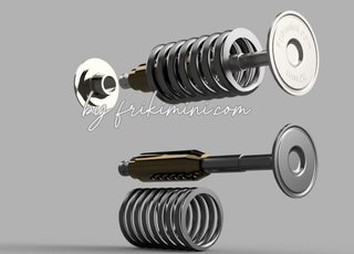 Válvulas ESC ( 28mm)motores 903-1000TC A112 Abarth
