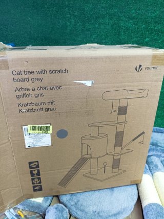 Árbol Rascador Gatos VOUNOT® 112 cm, gris