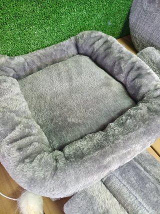 Árbol Rascador Gatos VOUNOT® 112 cm, gris