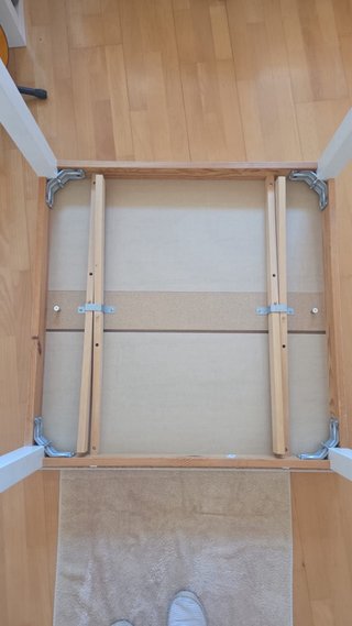 Mesa de comedor extensible blanca