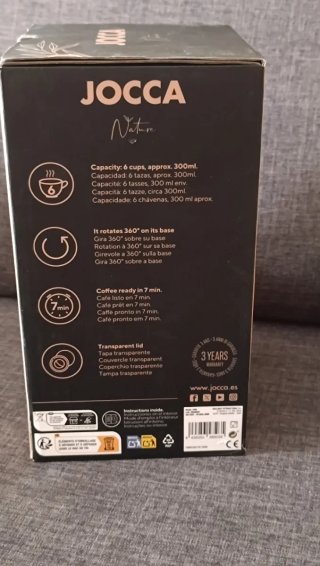 Cafetera Eléctrica JOCCA 6 Tazas