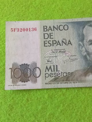 Billete 1000 pesetas España 1979