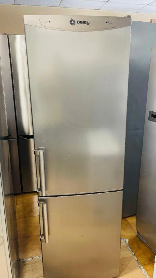 Nevera Frigorífico , inox, 185x60 No frost