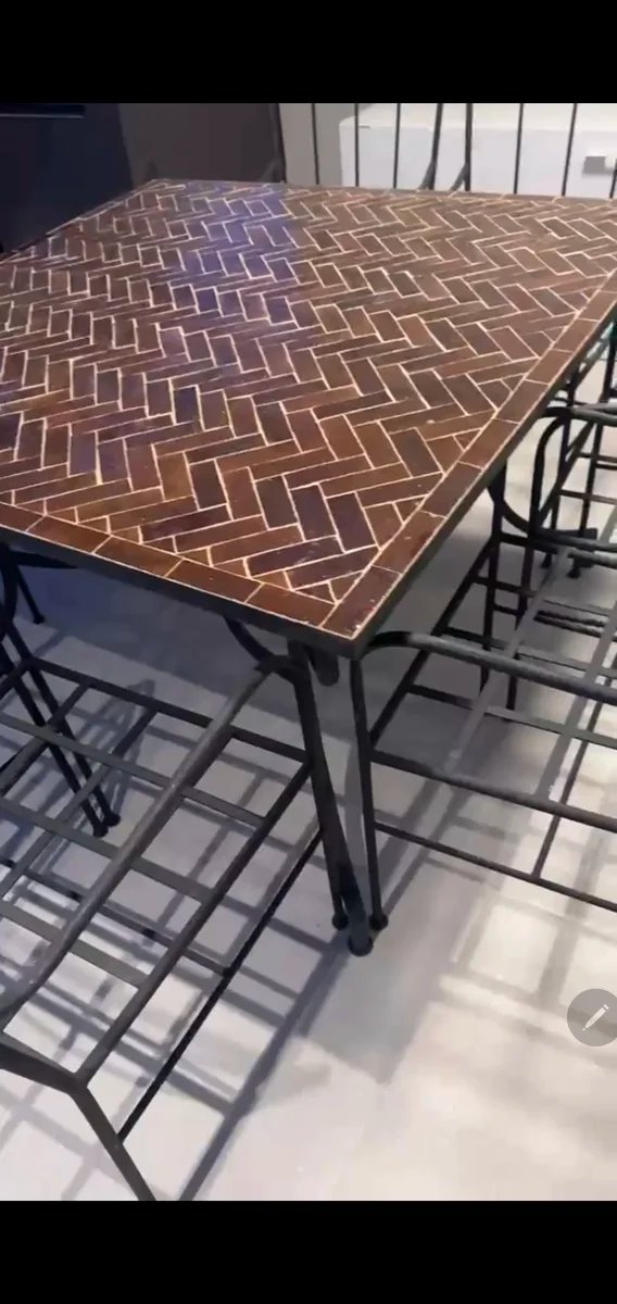 Mesa mosaico artesanal 120cm