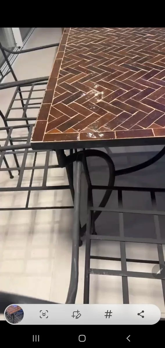 Mesa mosaico artesanal 120cm
