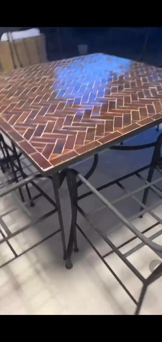 Mesa mosaico artesanal 120cm