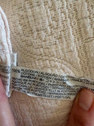 Colcha Zara Home color crema