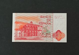 Billete 2000 Ptas S\C año 1980 Pick 159