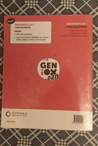 Matemáticas I 1 Bachillerato : Geniox