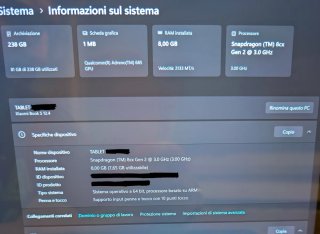 XiaomiBook S 12,4" Laptop 2-in-1 Nero/Grigio