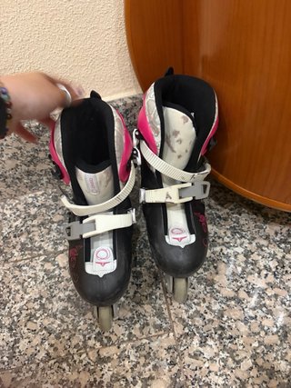 Patines en línea Oxelo rosas y negros
